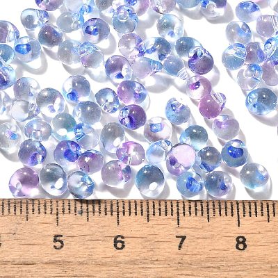 Transparent Baking Paint Glass Seed Beads SEED-P006-02B-01-1