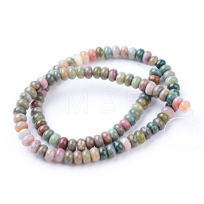 Natural Indian Agate Bead Strands X-G-R403-4x6-13-1