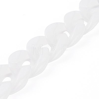 Handmade Acrylic Curb Chains AJEW-JB00856-02-1