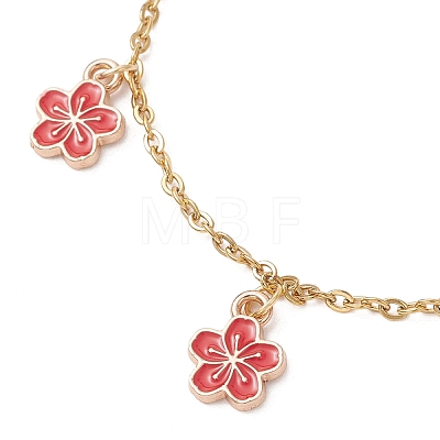 Alloy Enamel Charm Bracelets BJEW-JB13169-02-1