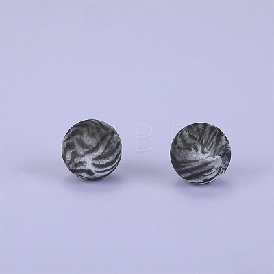 Printed Round Silicone Focal Beads SI-JX0056A-181-1
