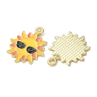 Ocean Alloy Enamel Pendants ENAM-B041-01J-1