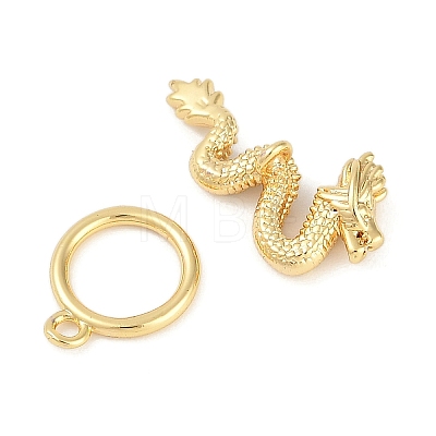 Brass Micro Pave Clear Cubic Zirconia Toggle Clasps KK-K391-06G-1