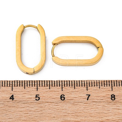 PVD Vacuum Plating 304 Stainless Steel Huggie Hoop Earrings STAS-S103-21G-1