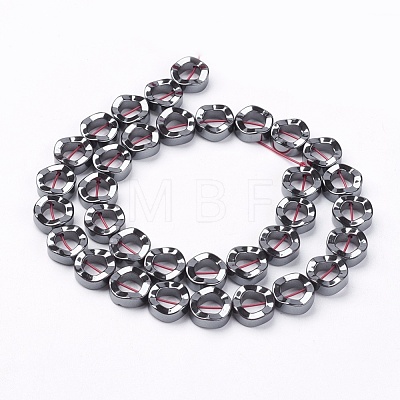 Non-Magnetic Synthetic Hematite Beads Strands X-G-Q895-9-1