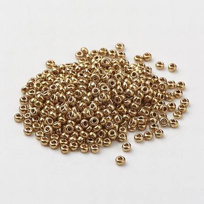 8/0 Grade A Round Glass Seed Beads SEED-N002-C-0570-1