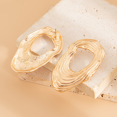 Nuggets Alloy Stud Earrings FS-WG3D023-01-1