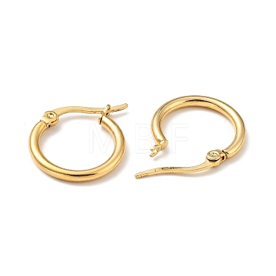 PVD Vacuum Plating 201 Stainless Steel Hoop Earrings for Women LS-EJEW-G260-02D-G-1