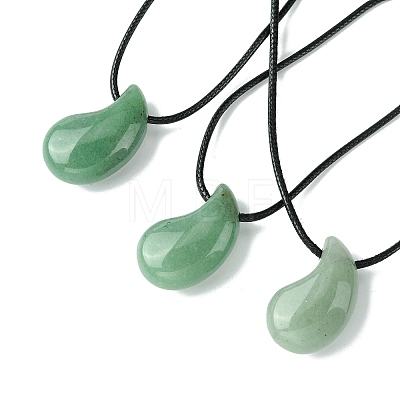Natural & Synthetic Gemstone Pendant Necklaces NJEW-C046-03-1