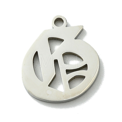 Non-Tarnish 201 Stainless Steel Pendants STAS-B055-01P-G-1