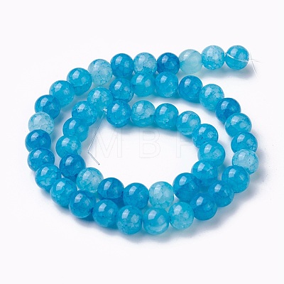 Crackle Glass Beads Strands GLAA-F098-05C-06-1