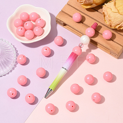 30Pcs Round Silicone Beads SIL-SZ0004-23E-1