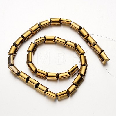 Electroplate Non-magnetic Synthetic Hematite Beads Strands G-F300-02-03-1