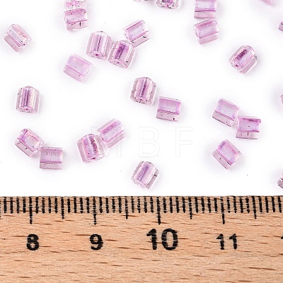 6/0 Transparent Inside Colours Glass Seed Beads SEED-N006-003H-1