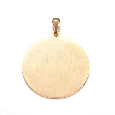 Ion Plating(IP) 304 Stainless Steel Pendants LS-STAS-P063-09G-1