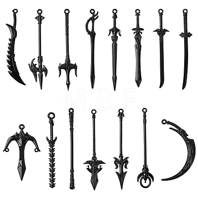 30Pcs 15 Styles Alloy Big Pendants FIND-SC0018-11-1