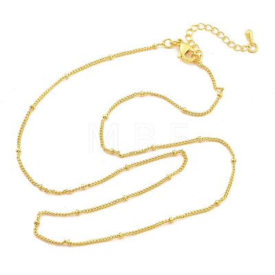 2MM Brass Satellite Chain Necklaces for Women NJEW-D302-49G-1