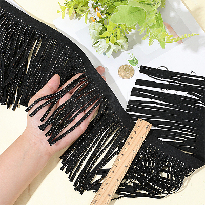 2Yards Velvet Tassel Fringe Trimming SRIB-PH0001-89A-1