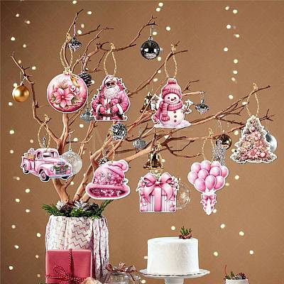 8Pcs Christmas Paper Pendant Decoration PW-WG07705-01-1