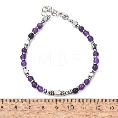 Adjustable 304 Stainless Steel Gemstone Beaded Bracelets FS-WG23DE2-01-1