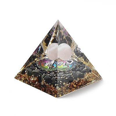 Orgonite Pyramid Resin Energy Generators DJEW-D013-01H-1