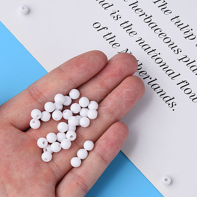 Opaque Acrylic Beads LS-X-MACR-S370-C6mm-01-1