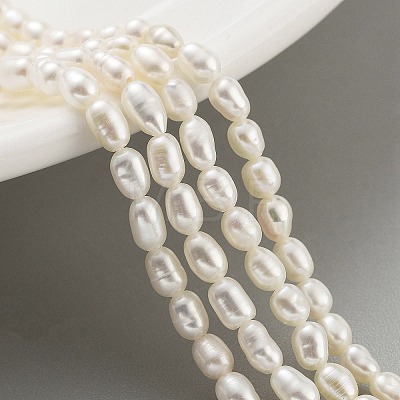 Natural Cultured Freshwater Pearl Beads Strands PEAR-P062-01F-1