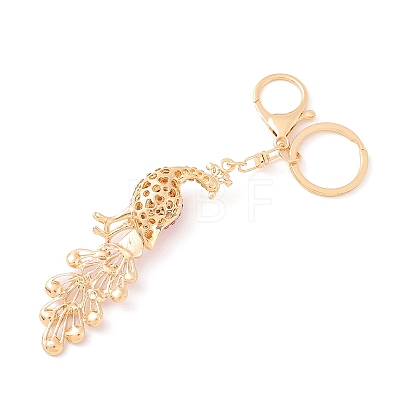 Alloy Rhinestone Keychain PW-WG42533-04-1