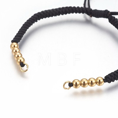 Nylon Cord Braided Bead Bracelets Making X-BJEW-F360-F08-1