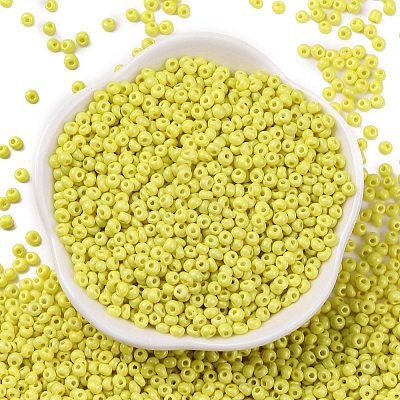 8/0 Baking Paint Glass Seed Beads SEED-M012-02A-48-1