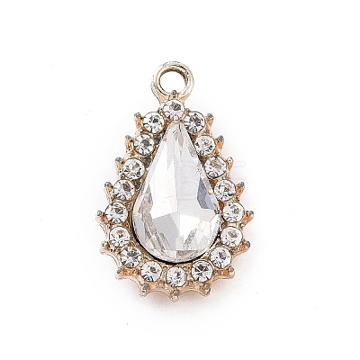 Alloy Rhinestone Pendants ALRI-C008-55LG-1