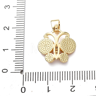 Brass Micro Pave Cubic Zirconia Pendants KK-C161-02G-08-1