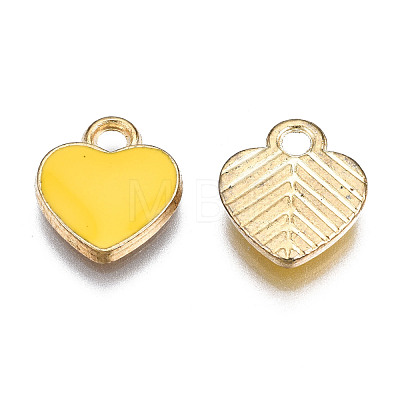 Alloy Enamel Charms X-ENAM-S121-041K-1