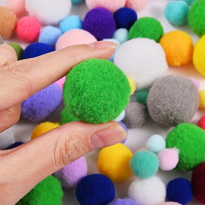 DIY Doll Craft Polyester High-elastic Pom Pom Ball AJEW-SZ0001-53-1