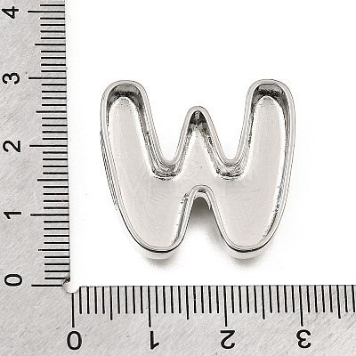 Brass Slide Charms KK-Z163-01P-W-1