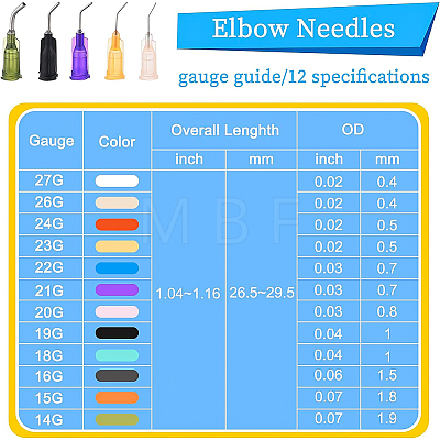 120Pcs 12 Colors Plastic Fluid Precision Blunt Needle Dispense Tips TOOL-BC0001-22-1