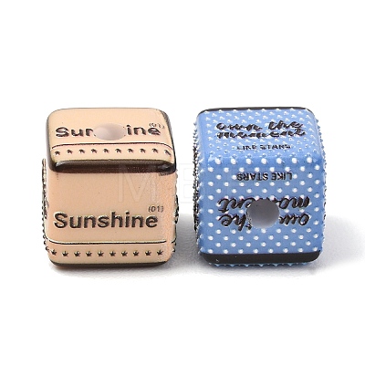 Opaque Printed Acrylic Beads AC-CBAC57E-09-1