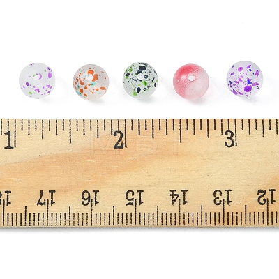 100Pcs 5 Colors Glass Beads GLAA-FS0001-41-1