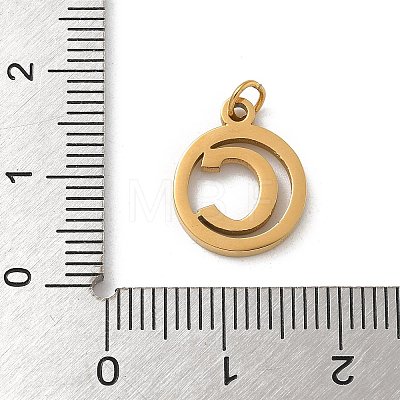 304 Stainless Steel Charms
with Jump Ring STAS-R001-02G-C-1