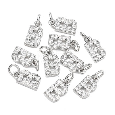 SHEGRACE Brass Micro Pave Clear Cubic Zirconia Pendants XGRQ29042-394P-B-1