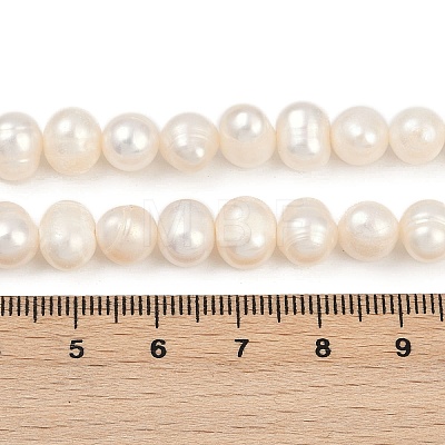 Natural Cultured Freshwater Pearl Beads Strands PEAR-I007-07X-12A-1