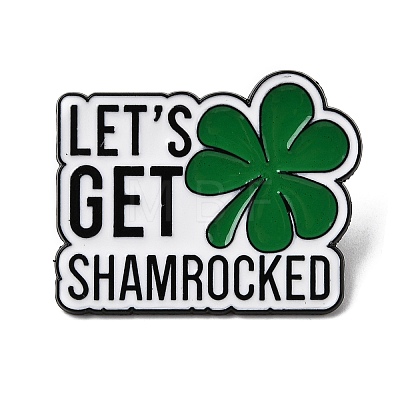 Saint Patrick's Day Alloy Enamel Brooches JEWB-D310-05EB-04-1