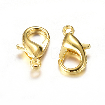 Zinc Alloy Lobster Claw Clasps X-E103-G-NF-1