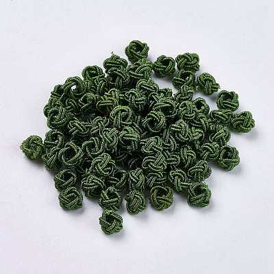 Polyester Weave Beads WOVE-K001-A08-1