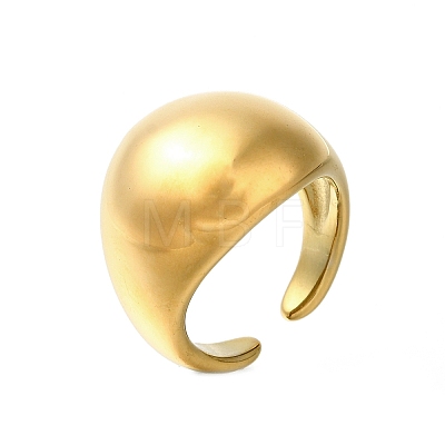 304 Stainless Steel Open Cuff Rings for Women STAS-Z103-03G-06-1