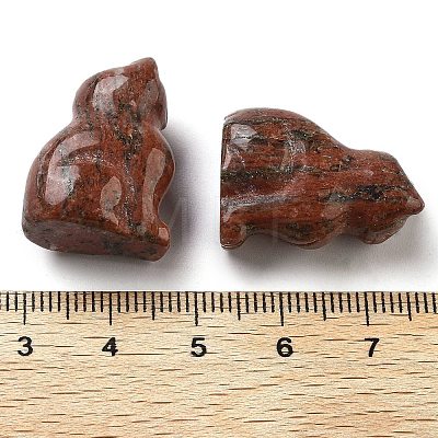 Natural Sesame Jasper Carved Figurines DJEW-L023-B02-1