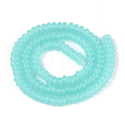 Imitation Jade Glass Beads Strands GLAA-T025-6mm-06B-1