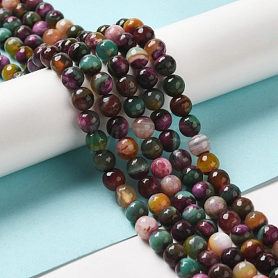 Natural Agate Beads Strands G-G079-A06-03-1