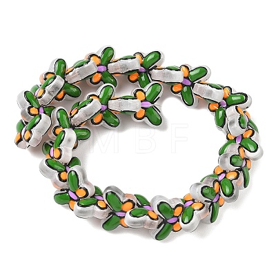 Transparent Glass Enamel Beads LAMP-C023-02F-1