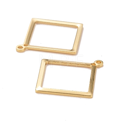 Rack Plating Eco-friendly Brass Pendants KK-D075-21G-RS-1